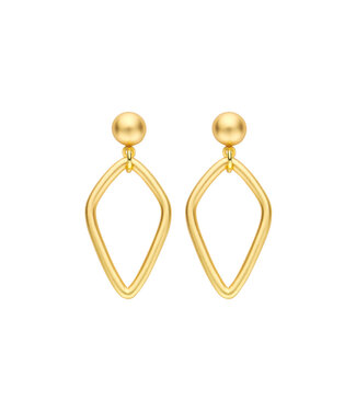 Les Cordes Oorring Door Goud Mat