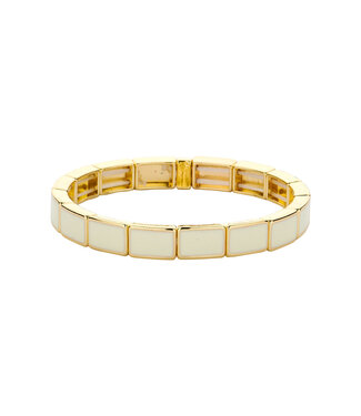 Les Cordes Armband CAB57 Ecru