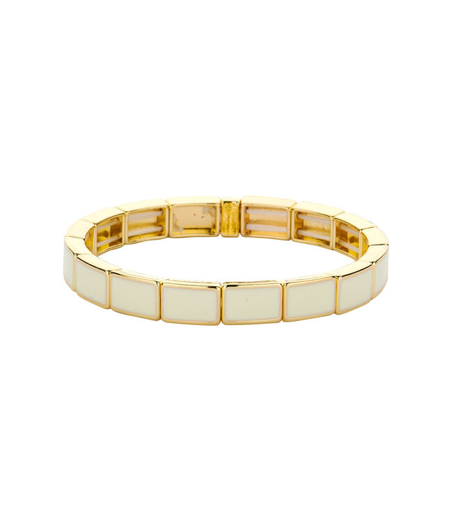 Les Cordes Armband CAB57 Ecru