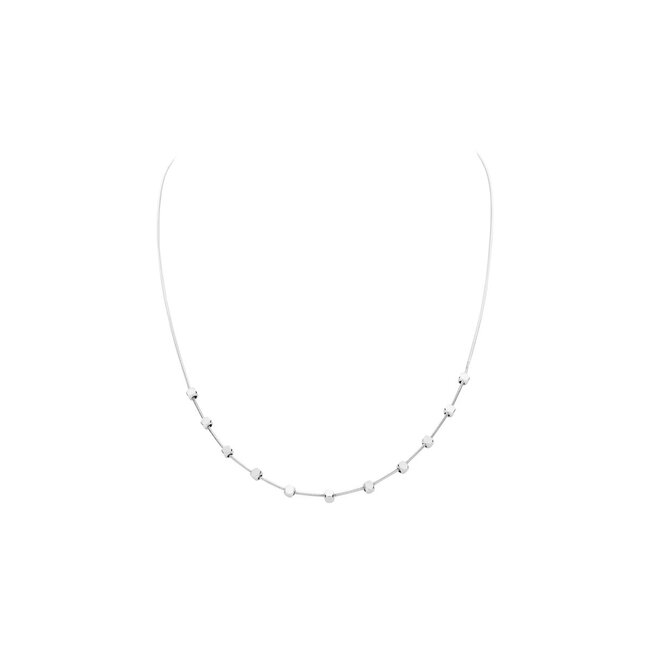 Les Cordes Halsketting Aaf Zilver