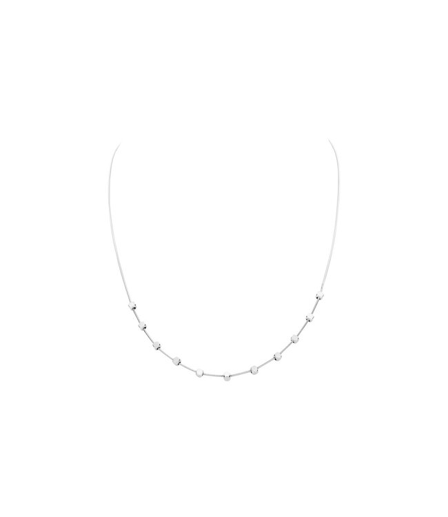 Les Cordes Halsketting Aaf Zilver
