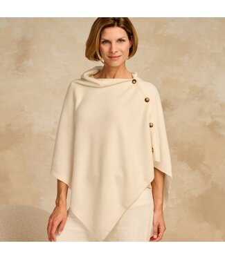Les Cordes Poncho LCPONCHO2 Ecru