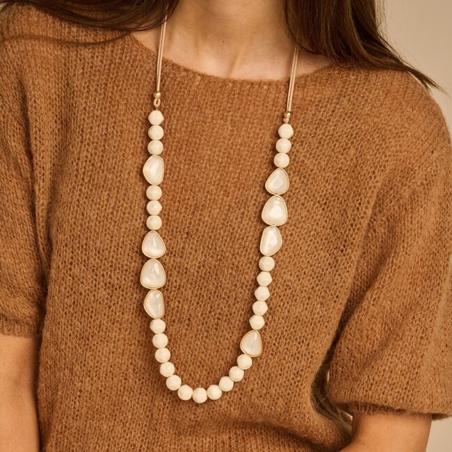 Les Cordes Halsketting Kerano Ecru