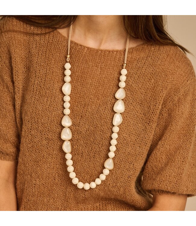 Les Cordes Halsketting Kerano Ecru