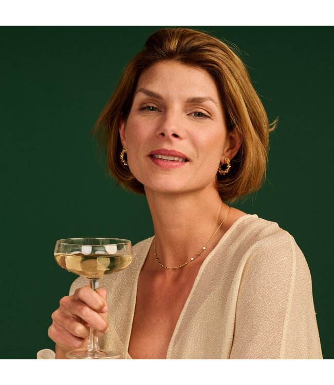 Les Cordes Halsketting Aaf Goud