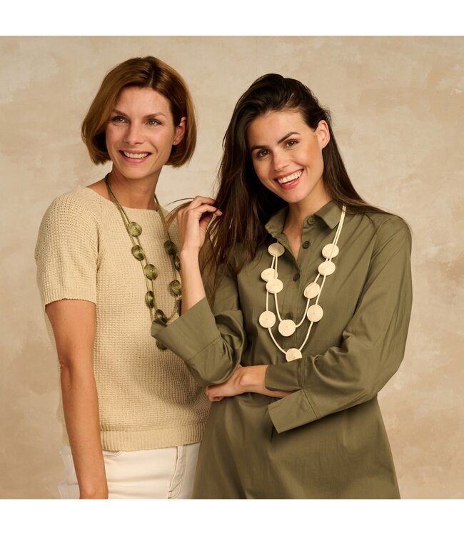 Les Cordes Halsketting Urtis Groen