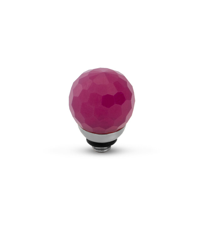MelanO TW Facet cz ball Raspberry