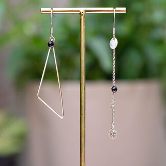 Murielle Perrotti Oorring Isa Silver Black