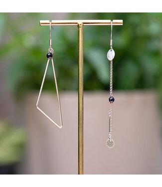 Murielle Perrotti Oorring Isa Silver Black