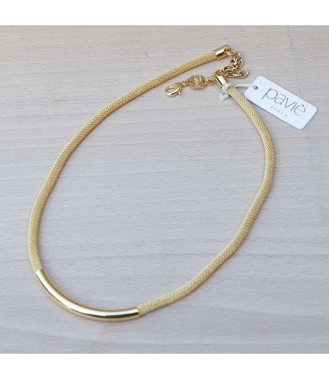 Paviè Ketting Chiara Oro – minimal koordketting met bar