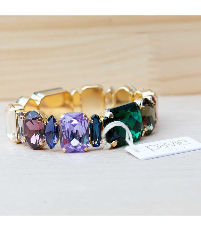 Paviè Armband Ludovica Rainbow – chunky elastische armband