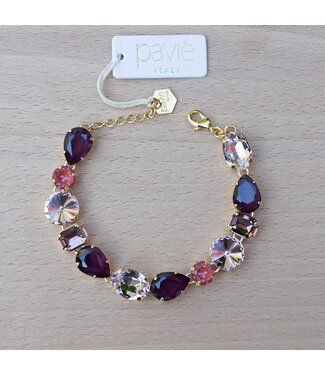 Paviè Armband Caterina Bordeaux