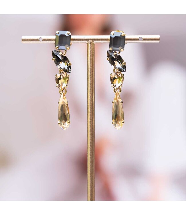 Paviè Oorring Valentina grigio – lange hanger met rookgrijze accenten