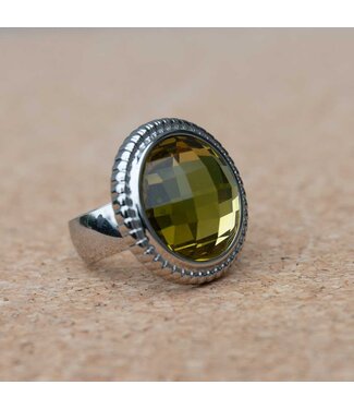 MelanO Ring Zilver Lime Zest