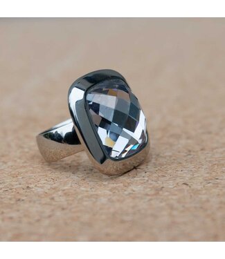 MelanO Ring Zilver Crystal