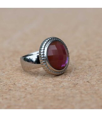 MelanO Ring Zilver Litchi