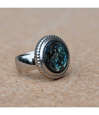 MelanO Ring Zilver Abalone