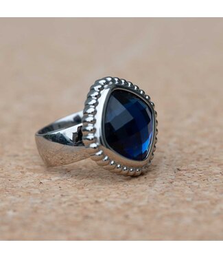 MelanO Ring Zilver Lake Blue