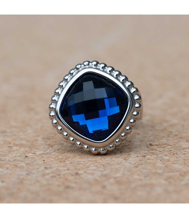 MelanO Ring met Lake Blue – 22mm