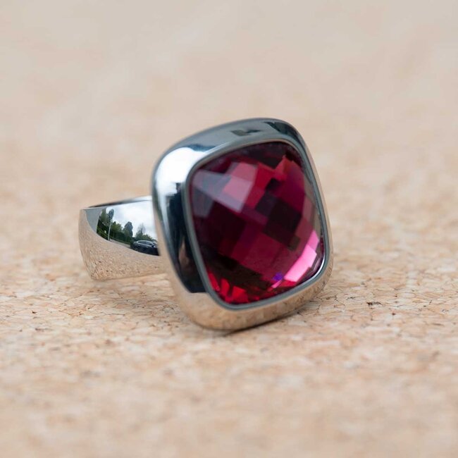 MelanO Ring met Fuchsia – 22mm