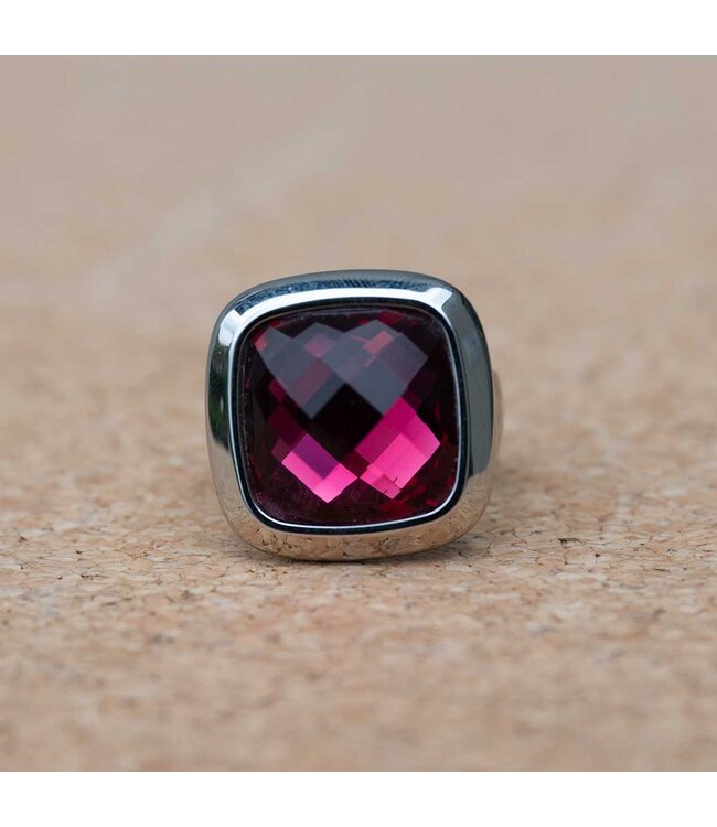 MelanO Ring met Fuchsia – 22mm
