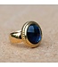 MelanO Ring Goud Lake Blue