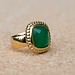 MelanO Ring Goud Ocean Green