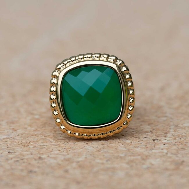 MelanO Ring met Ocean Green – 22mm