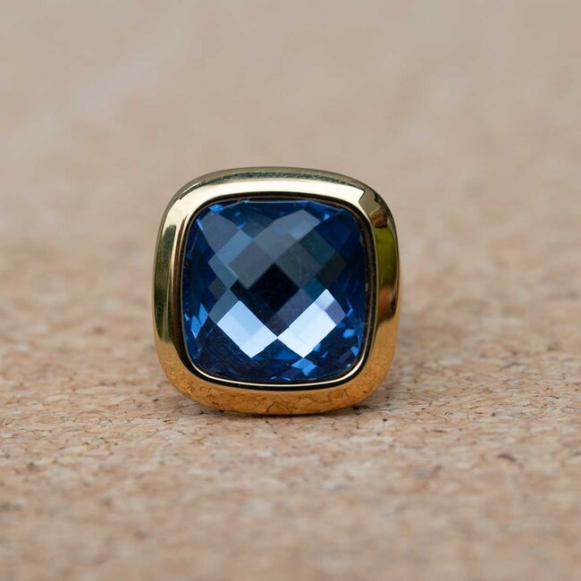 MelanO Ring met Jeans Blue – 22mm