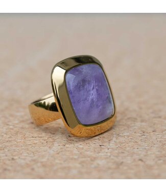 MelanO Ring Goud Amethyst