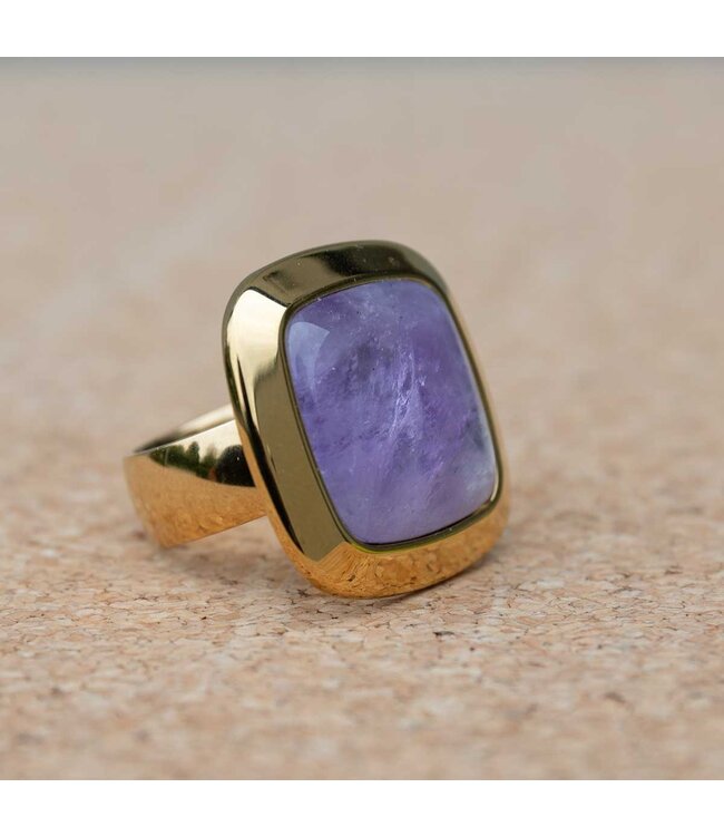 MelanO Ring met Amethyst – 28mm