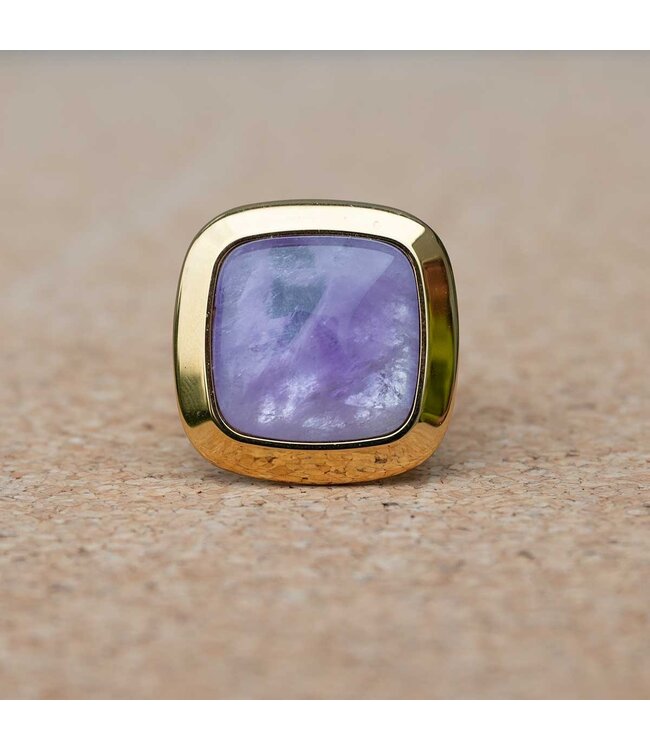 MelanO Ring met Amethyst – 28mm