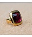 MelanO Ring Goud Fuchsia