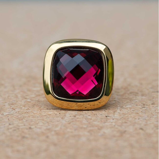 MelanO Ring met Fuchsia – 28mm