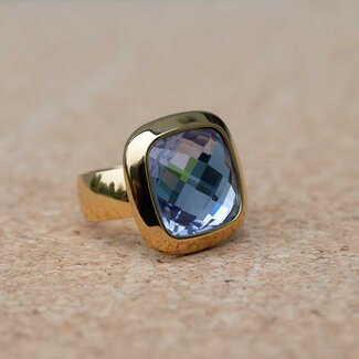 MelanO Ring Goud Lavender