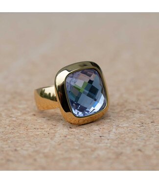 MelanO Ring Goud Lavender