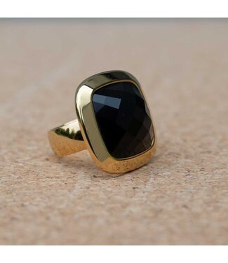 MelanO Ring Goud Black