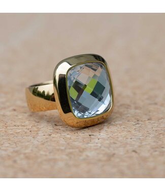 MelanO Ring Goud Crystal