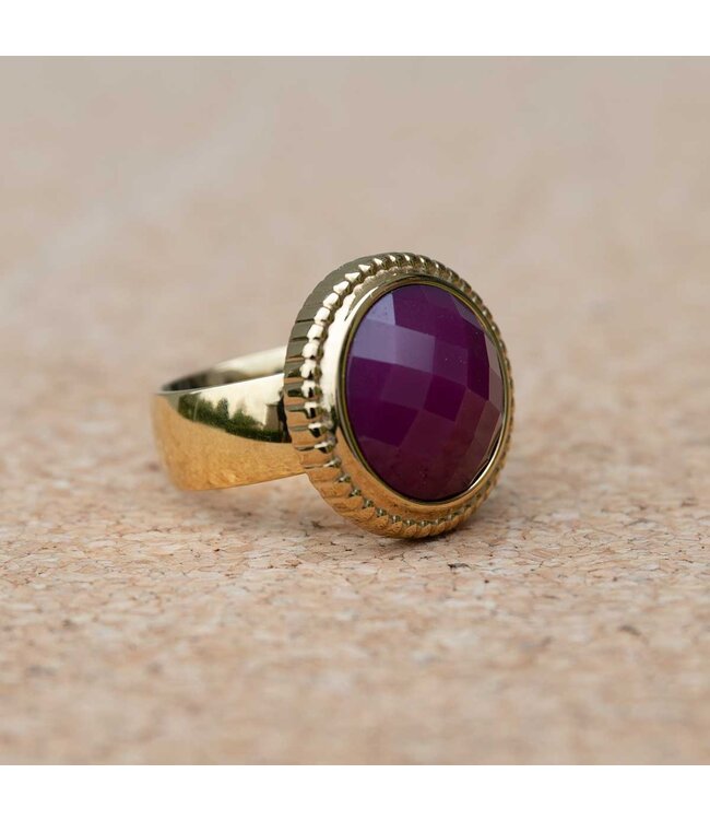 MelanO Ring met Raspberry – 22mm