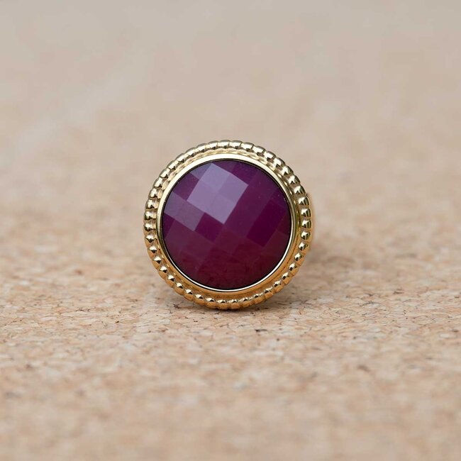 MelanO Ring met Raspberry – 22mm