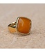 MelanO Ring Goud Yellow Jade