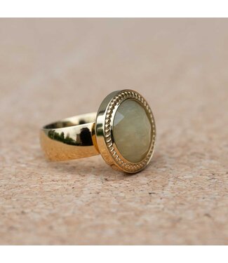 MelanO Ring Goud Yellow Calcite