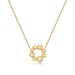 Ania Haie Halsketting Gold Asymmetric Beaded Circle