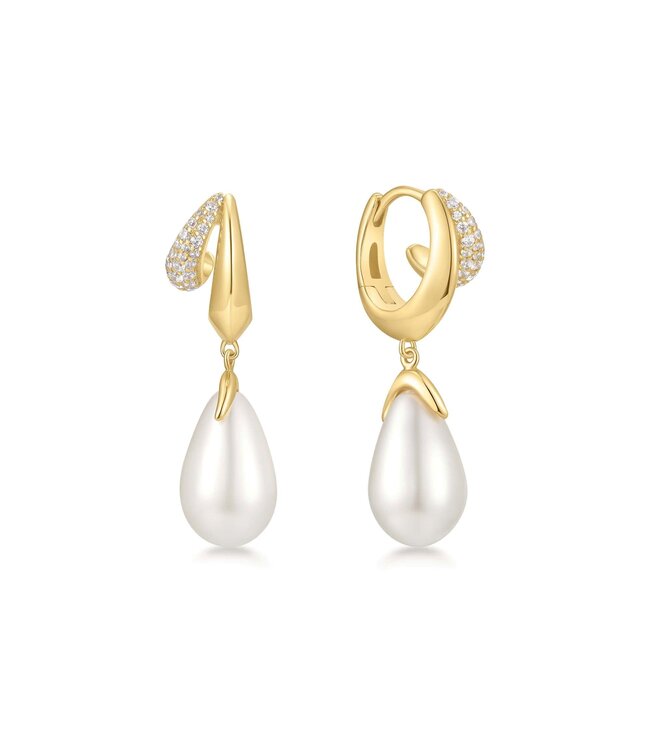 Ania Haie Oorring Sparkling Duet Mixed Shell Pearl