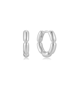 Ania Haie Oorring Segmented Puffy Huggie Hoop