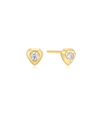 Ania Haie Oorring sparkling shield stud