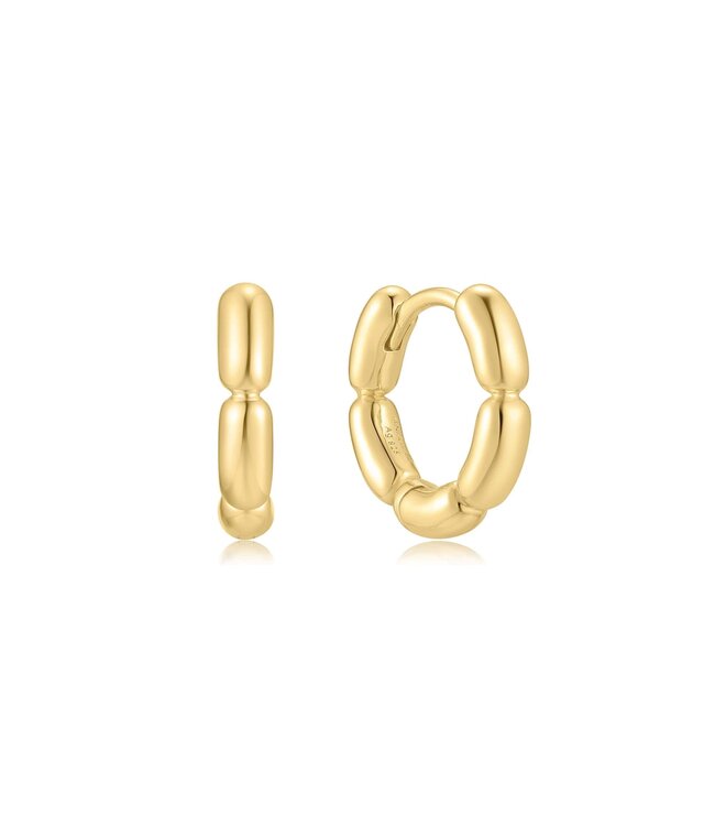 Ania Haie Oorring Segmented Puffy Huggie Hoop