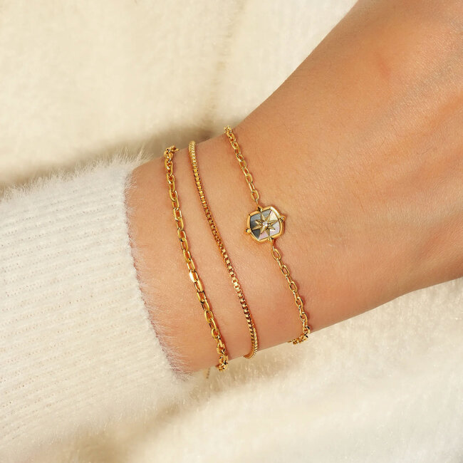 Ania Haie Armband Gold Paper Clip Chain