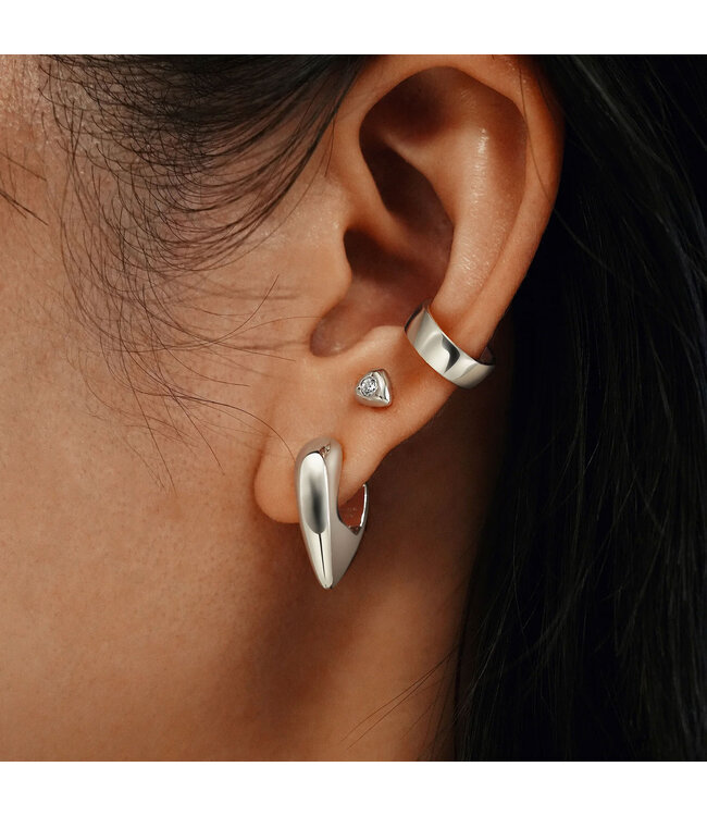 Ania Haie Oorring sparkling shield stud