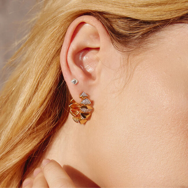 Ania Haie Oorring Pyramid Glam Stud Earrings